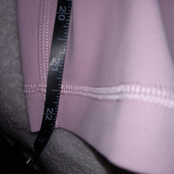 Lululemon Align High Rise Crop 23" Lined Leggings Rose Blush Womens 14 - Picture 11 of 12